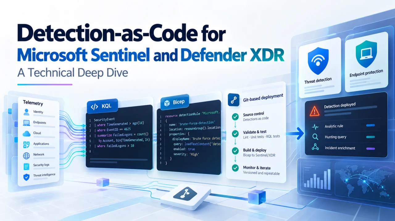 Detection-as-Code for Microsoft Sentinel and Defender XDR — a technical deep dive